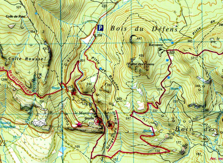 Gorges du Blavet - Karte