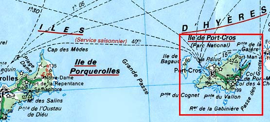 Port Cros - Karte